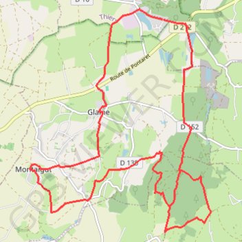 Itinéraire 19km 460d+, distance, dénivelé, altitude, carte, profil, trace GPS