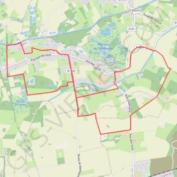 Itinéraire Circuits autour de Wandignies-Hamage, distance, dénivelé, altitude, carte, profil, trace GPS