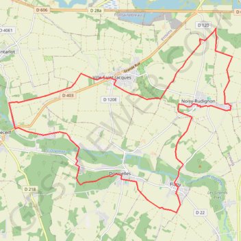 Itinéraire Par le Sud de VSJ, distance, dénivelé, altitude, carte, profil, trace GPS