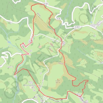 Itinéraire Randonnée à Lies - Autour du Castet, distance, dénivelé, altitude, carte, profil, trace GPS
