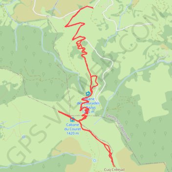 Itinéraire Cuq Crémail, distance, dénivelé, altitude, carte, profil, trace GPS