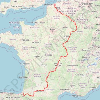 Itinéraire French Divide, distance, dénivelé, altitude, carte, profil, trace GPS