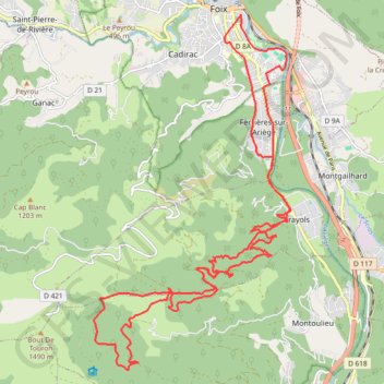 Itinéraire Cascade de la piche, distance, dénivelé, altitude, carte, profil, trace GPS