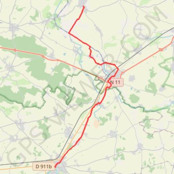 Itinéraire COMPOSTELLE 21, distance, dénivelé, altitude, carte, profil, trace GPS