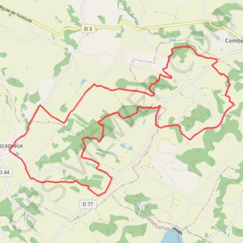 Itinéraire Escazeaux sous-bois, distance, dénivelé, altitude, carte, profil, trace GPS