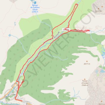 Itinéraire SityTrail-incles-2022-06-17, distance, dénivelé, altitude, carte, profil, trace GPS