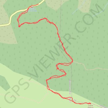 Itinéraire Randonnée du grand Delmas, distance, dénivelé, altitude, carte, profil, trace GPS