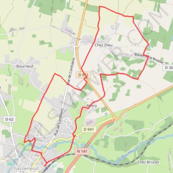 Itinéraire 16-386, distance, dénivelé, altitude, carte, profil, trace GPS
