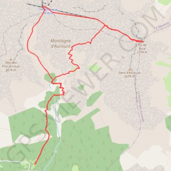 Itinéraire Pic et observatoire de Bure, distance, dénivelé, altitude, carte, profil, trace GPS