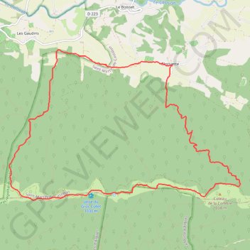 Itinéraire Glorivette, distance, dénivelé, altitude, carte, profil, trace GPS
