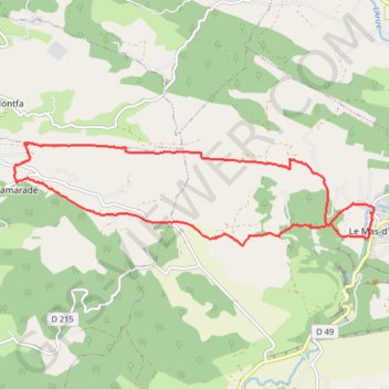 Itinéraire Randonnée au Mas d'Azil, distance, dénivelé, altitude, carte, profil, trace GPS