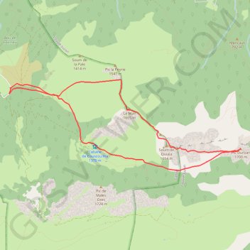 Itinéraire Le Mail et le Pic Durban, distance, dénivelé, altitude, carte, profil, trace GPS