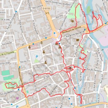 Itinéraire Louviers, distance, dénivelé, altitude, carte, profil, trace GPS