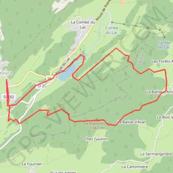 Itinéraire La Vigoureuse, distance, dénivelé, altitude, carte, profil, trace GPS