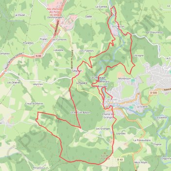 Itinéraire Le Velay des 3 Rivières - Le Bois des Dames La-Séauve-sur-Semène, distance, dénivelé, altitude, carte, profil, trace GPS