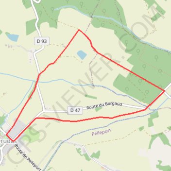 Itinéraire Chemin d'Aubépine - Drudas, distance, dénivelé, altitude, carte, profil, trace GPS