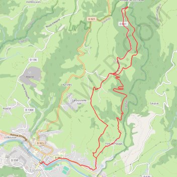 Itinéraire Espalion - Abbaye de Bonneval, distance, dénivelé, altitude, carte, profil, trace GPS