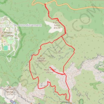 Itinéraire Le Mont Pujet, distance, dénivelé, altitude, carte, profil, trace GPS