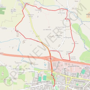 Itinéraire Saint Gilles Circuit nord, distance, dénivelé, altitude, carte, profil, trace GPS