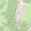 Itinéraire Le Pinet par les sangles du Fouda Blanc et du Pinet (Chartreuse), distance, dénivelé, altitude, carte, profil, trace GPS