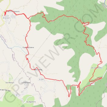 Itinéraire Les Garcinets, distance, dénivelé, altitude, carte, profil, trace GPS