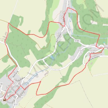 Itinéraire La promenade de Gabrielle, distance, dénivelé, altitude, carte, profil, trace GPS