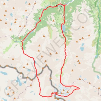 Itinéraire Grand couloir de Cerbillona, distance, dénivelé, altitude, carte, profil, trace GPS