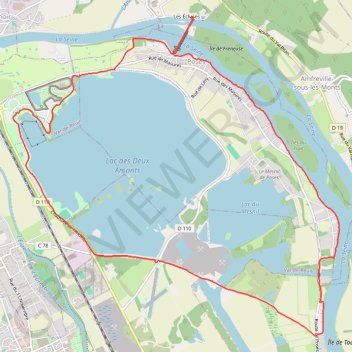 Itinéraire Rando Poses, distance, dénivelé, altitude, carte, profil, trace GPS