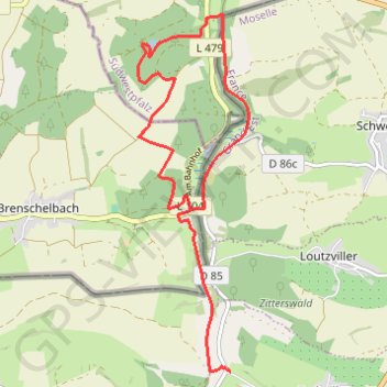Itinéraire Petite balade dans la vallée de la Schwalb - Eschviller, distance, dénivelé, altitude, carte, profil, trace GPS