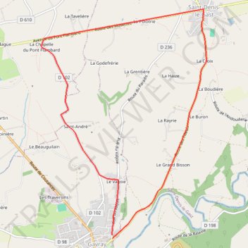Itinéraire 1ère étape : CLM, distance, dénivelé, altitude, carte, profil, trace GPS