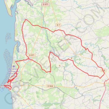 Itinéraire TM2025 ET5 Donville Granville-19357012, distance, dénivelé, altitude, carte, profil, trace GPS