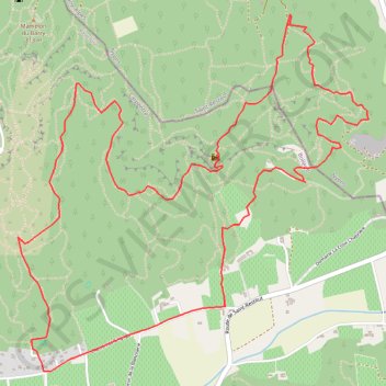 Itinéraire Dans la fôret du Barry, distance, dénivelé, altitude, carte, profil, trace GPS