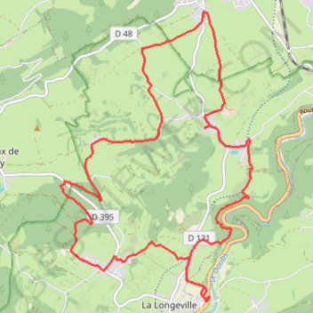 Itinéraire La Belle d'Entreroche - Ville-du-Pont, distance, dénivelé, altitude, carte, profil, trace GPS