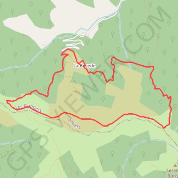 Itinéraire Sentier de la Palombe - Les Plantiers, distance, dénivelé, altitude, carte, profil, trace GPS