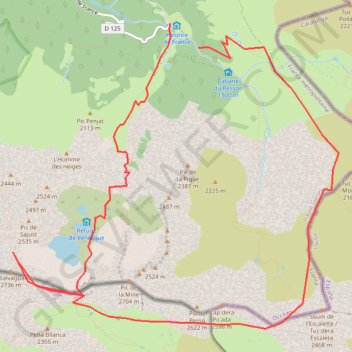 Itinéraire Hospice de France, distance, dénivelé, altitude, carte, profil, trace GPS