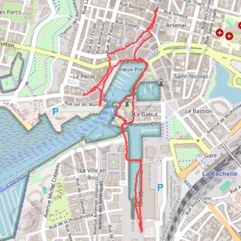 Itinéraire Balade à la rochelle, distance, dénivelé, altitude, carte, profil, trace GPS