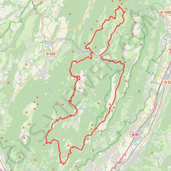 Itinéraire Le Tour de Chartreuse, distance, dénivelé, altitude, carte, profil, trace GPS