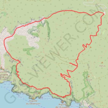 Itinéraire Randonnée Gardiole - Estret - Devenson - Gardiole, distance, dénivelé, altitude, carte, profil, trace GPS