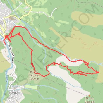 Itinéraire Les cascades vernet les bains, distance, dénivelé, altitude, carte, profil, trace GPS