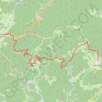 Itinéraire Lalouvesc - Saint-Bonnet-le-Froid (Chemin de Saint-Régis), distance, dénivelé, altitude, carte, profil, trace GPS