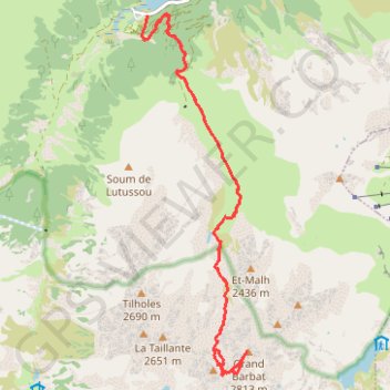 Itinéraire Le Grand Barbat, distance, dénivelé, altitude, carte, profil, trace GPS