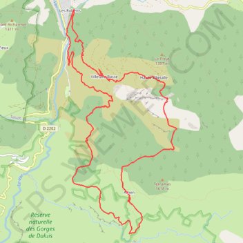 Itinéraire G1 Clue d'Amen, distance, dénivelé, altitude, carte, profil, trace GPS