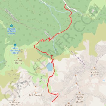 Itinéraire Col de la Mine de Fer, distance, dénivelé, altitude, carte, profil, trace GPS