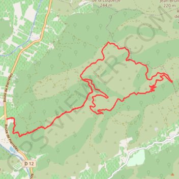 Itinéraire Boucle facile sur la piste du viet, distance, dénivelé, altitude, carte, profil, trace GPS