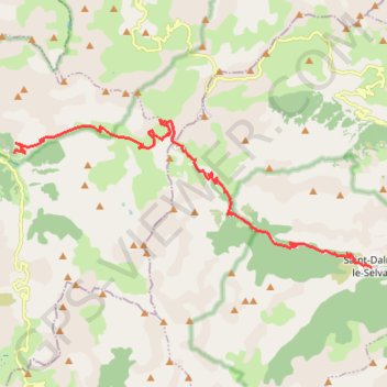 Itinéraire Rando saint dalmas le selvage - bayasse, distance, dénivelé, altitude, carte, profil, trace GPS