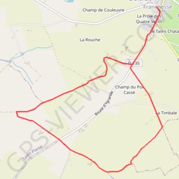 Itinéraire Les 4 vents, distance, dénivelé, altitude, carte, profil, trace GPS
