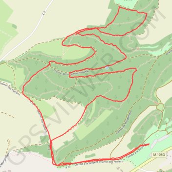 Itinéraire A la recherche de la vouivre, distance, dénivelé, altitude, carte, profil, trace GPS
