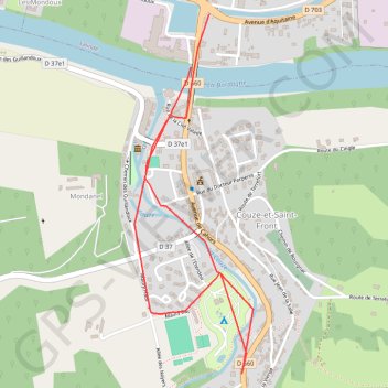 Itinéraire SENTIER DE COUZE, distance, dénivelé, altitude, carte, profil, trace GPS