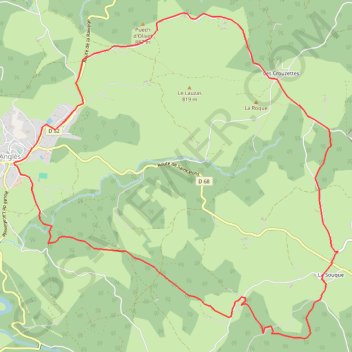 Itinéraire Anglès Randonnée du Solher N°6, distance, dénivelé, altitude, carte, profil, trace GPS