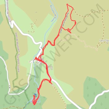 Itinéraire Cascade de la rune - Florac, distance, dénivelé, altitude, carte, profil, trace GPS